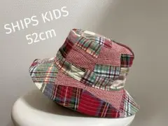 【美品】SHIPS KIDS リバーシブルハット　帽子　52cm