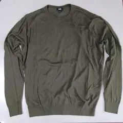 UNIQLO オリーブ ニットセーター Lサイズ