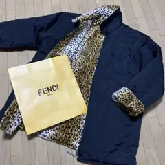 FENDI ズッカ柄×レオパードリバーシブルジャケット