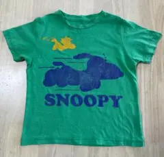 【ships】スヌーピー Tシャツ 緑色 95