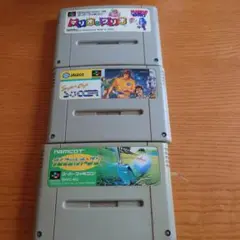 商品説明必読】スーパーファミコンソフト3本セット　ジャンク　動作未確認　ゴルフ