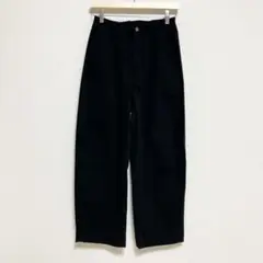 《KOBE LETTUCE》ハイウエスト　ワイドストレートデニムパンツ　裏起毛