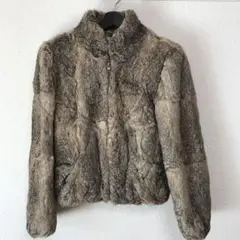vintage made in hk rabbit fur jacket