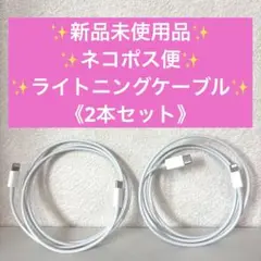 新品未使用品 ライトニングケーブル 2本セット