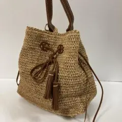 Sans Arcidet 編み込み ショルダーバック カゴバック