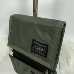 [未使用級] PORTER カプセルウォレット カーキ オリーブグリーン