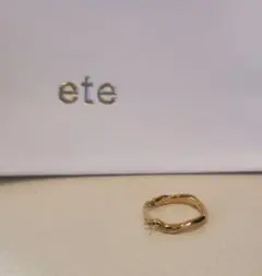 ete ゴールド フープ ピアス 片耳