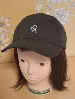 黒 キャップ ロゴ入り アジャスター付き
