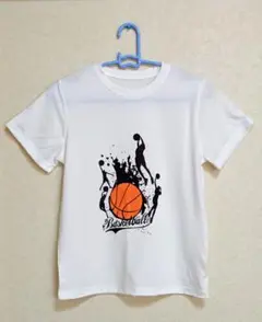♦8/19削除します♦キッズ　バスケットボール　Tシャツ　　ホワイト　140cm