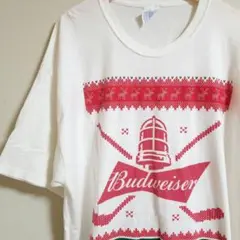 Budweiser バドワイザー Tシャツ 半袖 白 ホッケー ジャージーズ