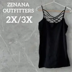 お値下げ可❣️ ZENANA OUTFITTERS キャミソー 黒 2X/3X