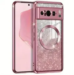 GooglePixel8a ケース　ピンクラメメタリック