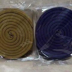 円形ゴム 茶色と紫 2個セット
