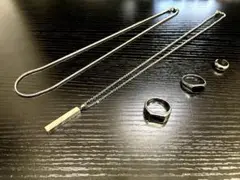 【お得❣️5点セット】メンズアクセサリー　シルバーアクセサリー　ファッション