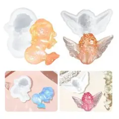 シリコンモールド 天使 人形 レジン 型 3D アクセサリー ハンドメイド