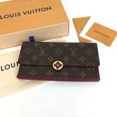 LOUIS VUITTON ヴィトン モノグラム ポルトフォイユ フロール 財布
