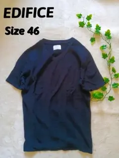 【美品】EDIFICE エディフィス Tシャツ ブラック 普通サイズ　日本製