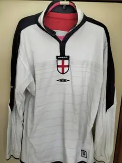 Umbro イングランド国旗デザイン 長袖ポロシャツ