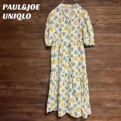 ♦︎【ユニクロ】PAUL&JOE UNIQLO 花柄シャツワンピース M