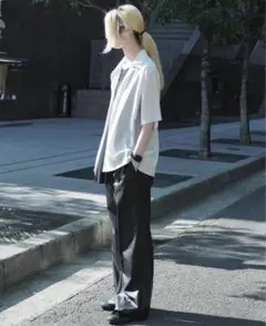 ラッドミュージシャン25ss デシンオープンカラーシャツ