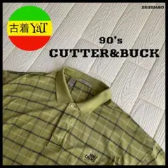 90s CUTTER&BUCKチェックポロシャツUS古着アメカジヴィンテージ