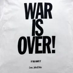 レア☆美品☆ジョンレノン war is over! Tシャツオノヨーコ ギルダン