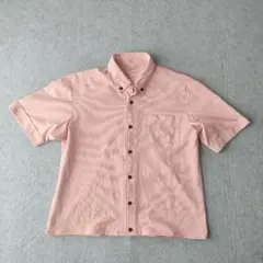 old unknown ピンク シャツ 短丈 ボックスシルエット