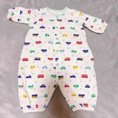 ミキハウス⭐︎カラフル車柄ロンパース60