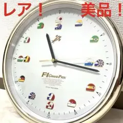 レア！美品！F-1 Grand Prix 壁掛け時計（リズム時計製）