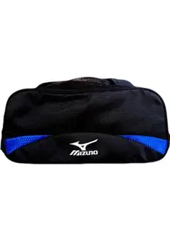 Mizuno シューズケース 黒/青 中型