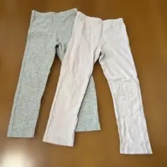 グレー・ライトグレー スパッツ 2点セット