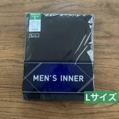 メンズ　紳士　半袖V首シャツ　肌着 Lサイズ　2枚組 インナー　黒色