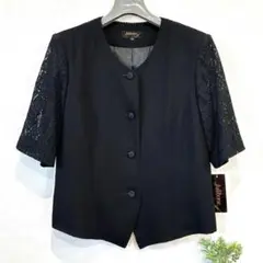新品✨ジュリボーン　礼服　ジャケット　上着　15AR 冠婚葬祭　黒 袖レース