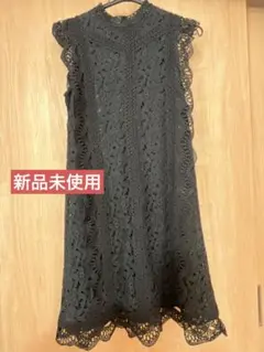 【最終値下げ】レースワンピース ノースリーブ 黒