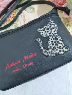 Amica Moda 猫デザイン ショルダーバッグ