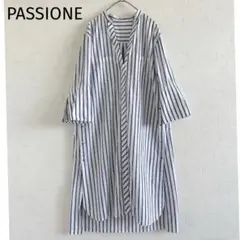 PASSIONE（パシオーネ） スキッパーシャツワンピース 日本製