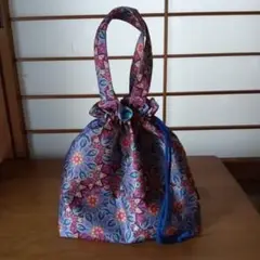 巾着袋2ウェイトートバッグ、ハンドメイド