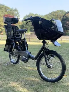 4444 【大容量】13.2 電動自転車パナソニック子供のせ20インチグリーン系