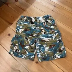DOUBLE.B ダブルビー　ミキハウス　迷彩　ハーフ　パンツ　ビーくん　130