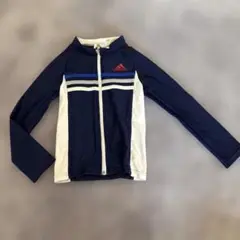 adidas ラッシュガード 110cm ネイビー/ホワイト