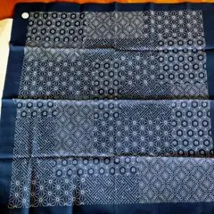 新品未使用　風呂敷　刺し子柄　ふじみやび　綿100%　京都の老舗 宮井