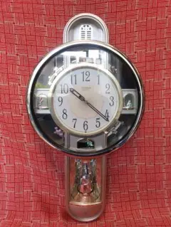 掛時計 CITIZEN クオーツアナログ HOURLYSOUND10曲乾電池付き