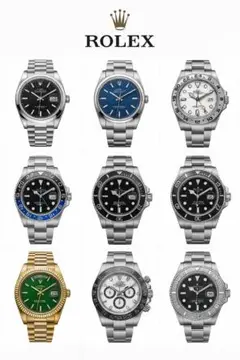 ROLEX 自動巻き腕時計 多色展開