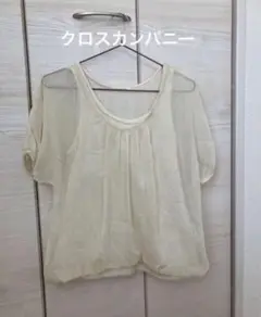 クロスカンパニー　シフォン　重ね着風　トップス