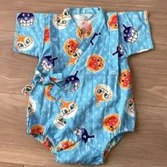 美品！アンパンマン　甚平 80cm 綿100%