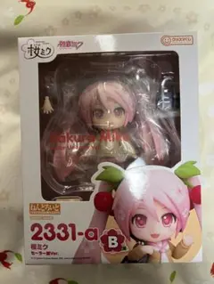 グッスマくじ　B賞　ねんどろいど　桜ミク　セーラー服ver. 2331-a
