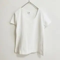 【美品】通勤インナー 白Tシャツ 洋服の青山 レディース 9号 Ｍサイズ