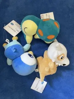 新品　ポケモン　ヒノアラシ　ポッチャマ　カラカラ　ほぺぴた　ぬいぐるみ　全コンプ