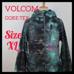 【美品】VOLCOM スノボウェア GORE-TEX グリーン レディース