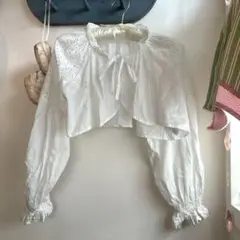 即完売品　Alley by w closet レース　ボレロ　ホワイト　白　綿